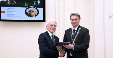 Inauguration of Professor G&eacute;rard Mourou, a New Foreign Member of the Lithuanian Academy of Sciences