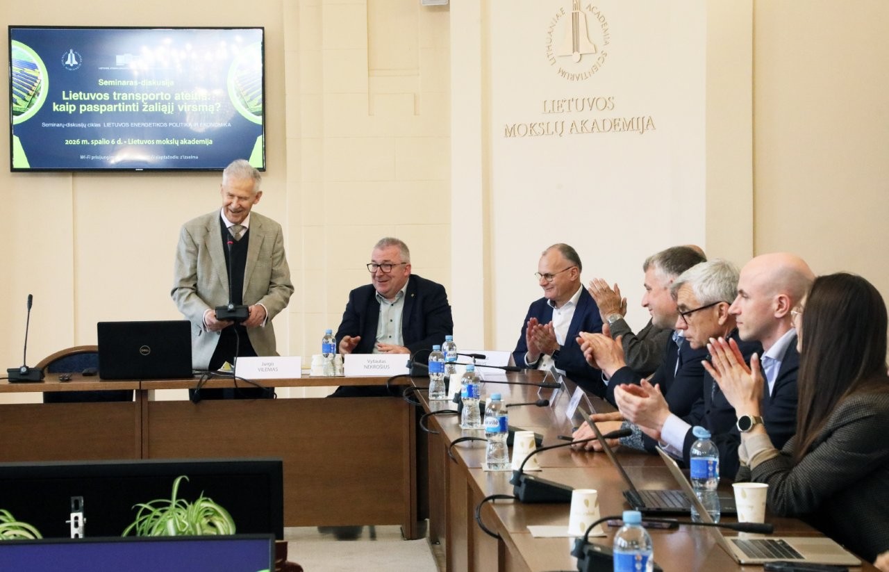 Akademiko Jurgio Vilemo ir LMA prezidento akad. Vytauto Nekrošiaus sveikinimo žodis